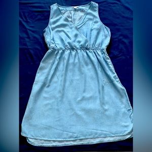 Light blue soft denim dress
